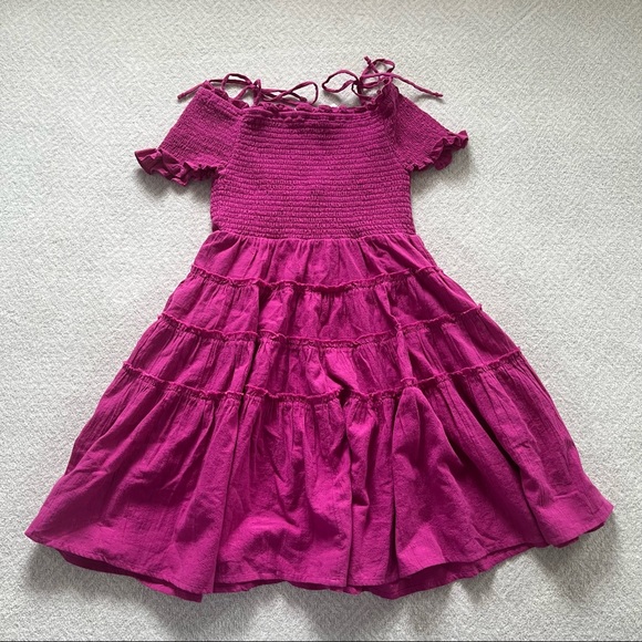 NWOT Free People Happy With You Mini Dress in Azalea - Picture 6 of 6